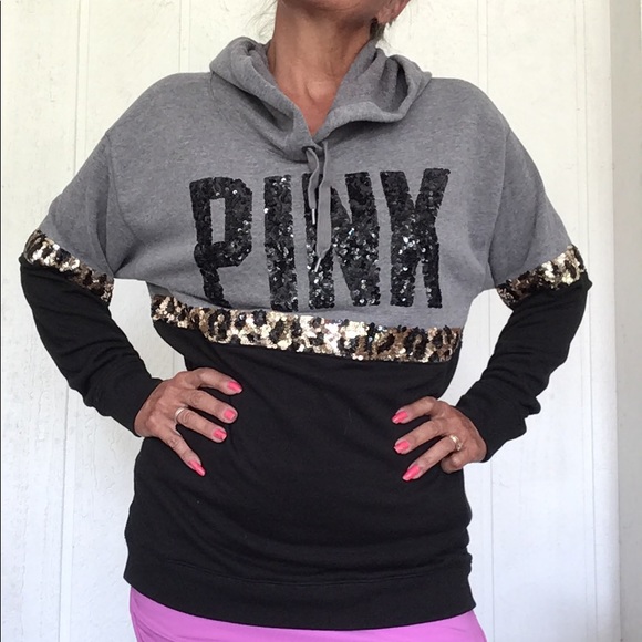 Victorias Secret Pink Leopard Sequin 